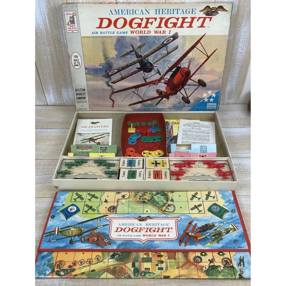 American Heritage Dogfight WWI Air Battle Game #4302 MB 1963 *Complete